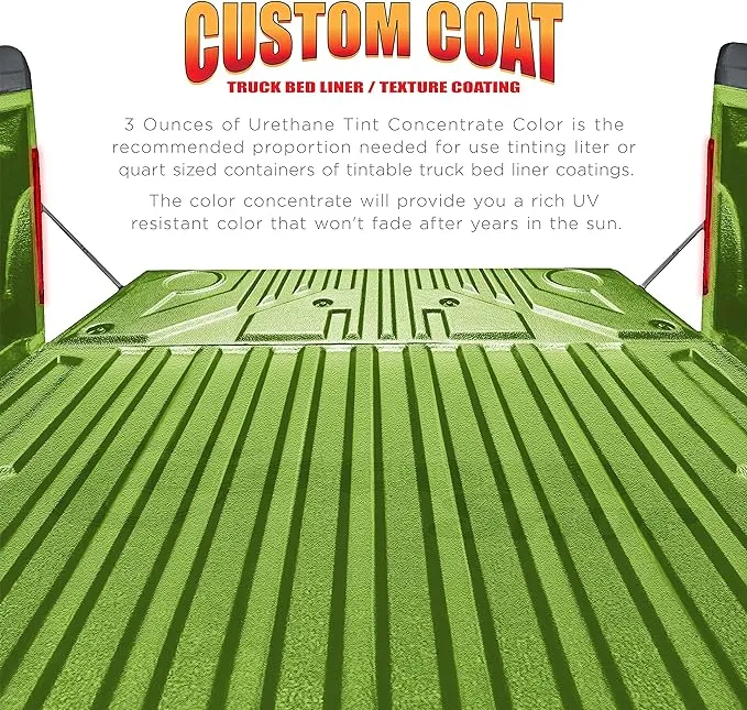 Custom Coat 3 Ounce (Mesa Gray Color) Urethane Tint Concentrate for Tinting Truck Bed Liner Coatings - Proportioned for Use in Most Tintable Bedliner and Epoxy Resins