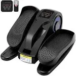 Under Desk Elliptical Machine, Adjustable Speeds Elliptical Trainer with Remo...