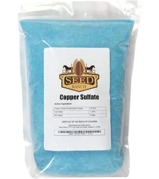 Copper Sulfate Crystals 99.8% Pure Fine Grade - 10 Lbs.