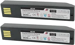 Pack of 2 Honeywell 3820, 4820, 6320 &amp; Xenon 1902: Replacement Batteries. 2600