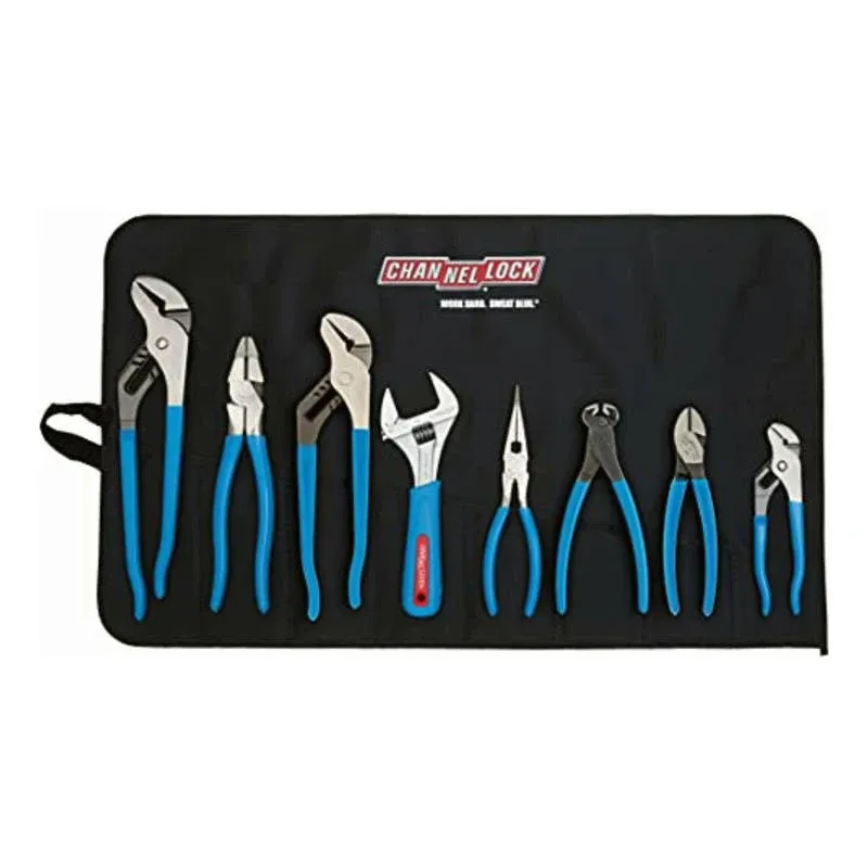 Channellock Tool Roll-8 8pc Professional Tool Set