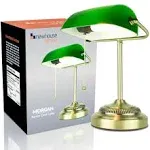 Newhouse Lighting Morgan Antique Green Adjustable Energy-Efficie<wbr/>nt LED Bankers 