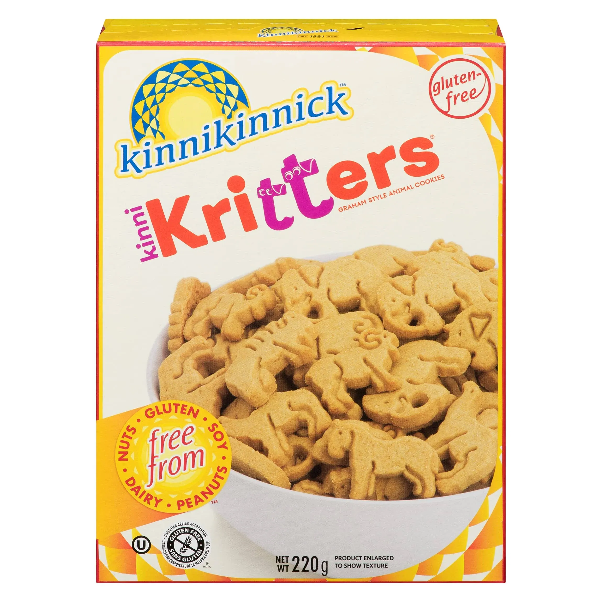 Kinnikinnick Foods KinniKritters Animal Cookies, Graham Style - 8 oz box