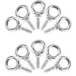 Eye Bolt 5 Pack 1/4 20 X 1 Marine Grade Stainless Steel Lifting Ring Threaded