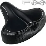 Bikeroo Comfortable Oversized Bike Saddle Seat NEW Black ( Tub 47A)