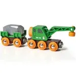 BRIO Green Crane Wagon 33698