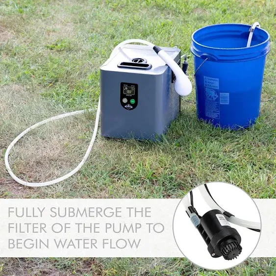 Portable Propane Water Heater &amp; Shower Pump Outdoor Cleaning Showering System US