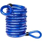 DocksLocks Anti-Theft Weatherproof Coiled Security Cable with Looped Ends (5', 10', 15', 20' or 25') 25 ft