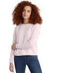 Hanes Womens Ecosmart V-Notch Crewneck Sweatshirt, Fleece Pullover Sweatshirt For Women