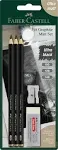 Faber-Castell Pitt Graphite Matt Pencil Set of 3 10B 12B 14B