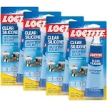 Generic Loctite 908570 4 Pack 2.7-Ounce Tube Clear Silicone Waterproof Sealant