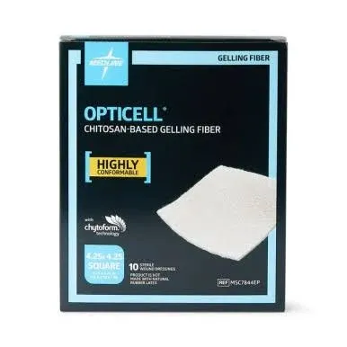 Medline MSC7844EP - Opticell Gelling Fiber Wound Dressing, 4.25" x 4.25"