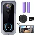 XTU WiFi Video Doorbell Camera, Wireless Doorbell Camera with Chime, 1080P HD...