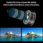 Phone Camera Lens (11 Lenses) Phone Lens Kit, Clip on Fisheye/Macro/Wide Angle Lens Attachment with Travel Case for iPhone 14 13 12 11 Xs X Pro Max Samsung Android Smartphone