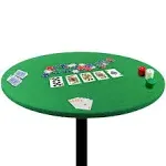 Altatac Poker Card Games Green Felt Fitted Round Cloth Cover Fits to 36" to 42" Table