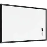 U Brands Magnetic Dry Erase Board, 23 x 35 Inches, Black Wood Frame (311U00-01)