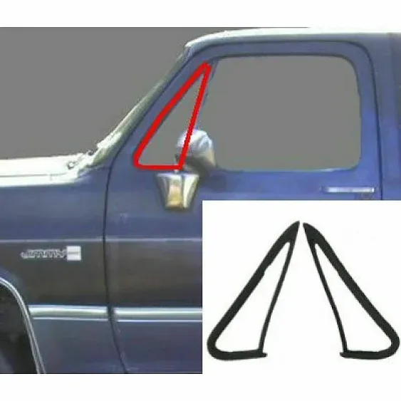 COXNSXX Front Vent Glass Window Weatherstrip Seals Set Pair for GMC Pickup Truck