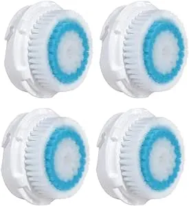 Compatible Replacement Facial Cleansing Brush Heads (4-Pack)