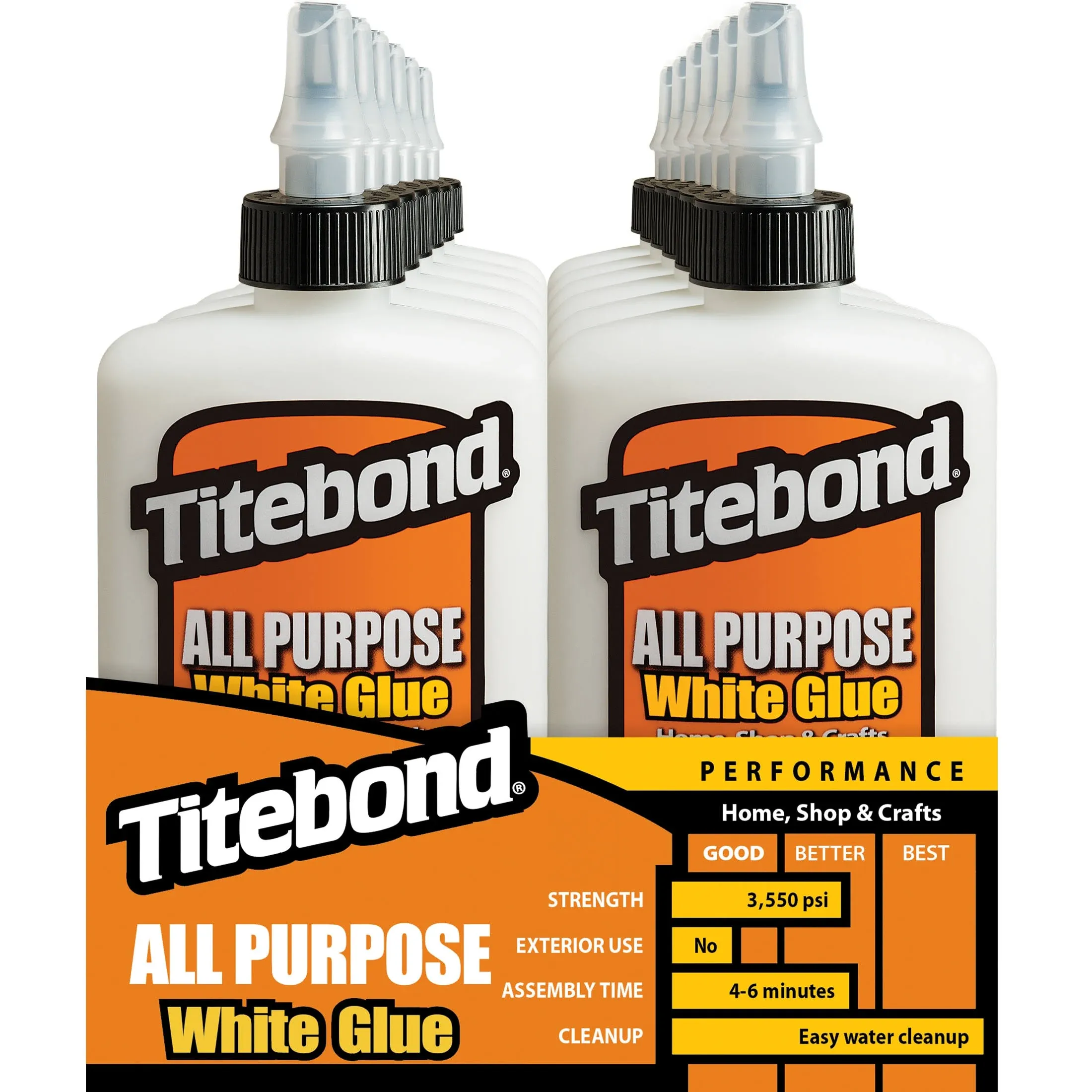 Titebond 8 oz. All Purpose White Glue (12-Pack) 5033A