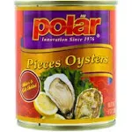 MW Polar Oysters Pieces 8-Ounce Cans Pack of 12 Oyster Pieces 100-74027-0217<wbr/>41