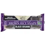 Edward & Sons, Baked Whole Grain Brown Rice Snaps, Black Sesame, 3.5 oz (100 g)