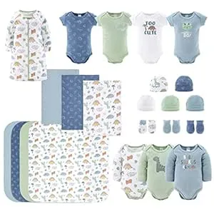 The Peanutshell 23-Piece Newborn Baby Layette Gift Set, Dinosaurs