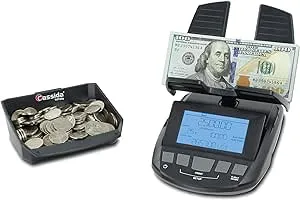 Cassida Professional Money Counting Scale Bill Counter (Till Tally), 1 Pack, Black