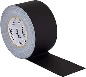 STIKK Gaffer Tape - Black Gaffers Tape - 3 inch x 60 Yards - Pro Gaff Tape for Staging Work - Grafting Tape for Filming, Photography, Radio - Effective Heavy-Duty Water Resistant Gaff Tape