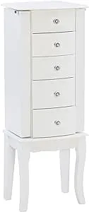 Powell White Jewelry Armoire