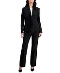 Le Suit
Women's Scarf-Collar Blazer & Side-Zip Pants, Regular & Petite