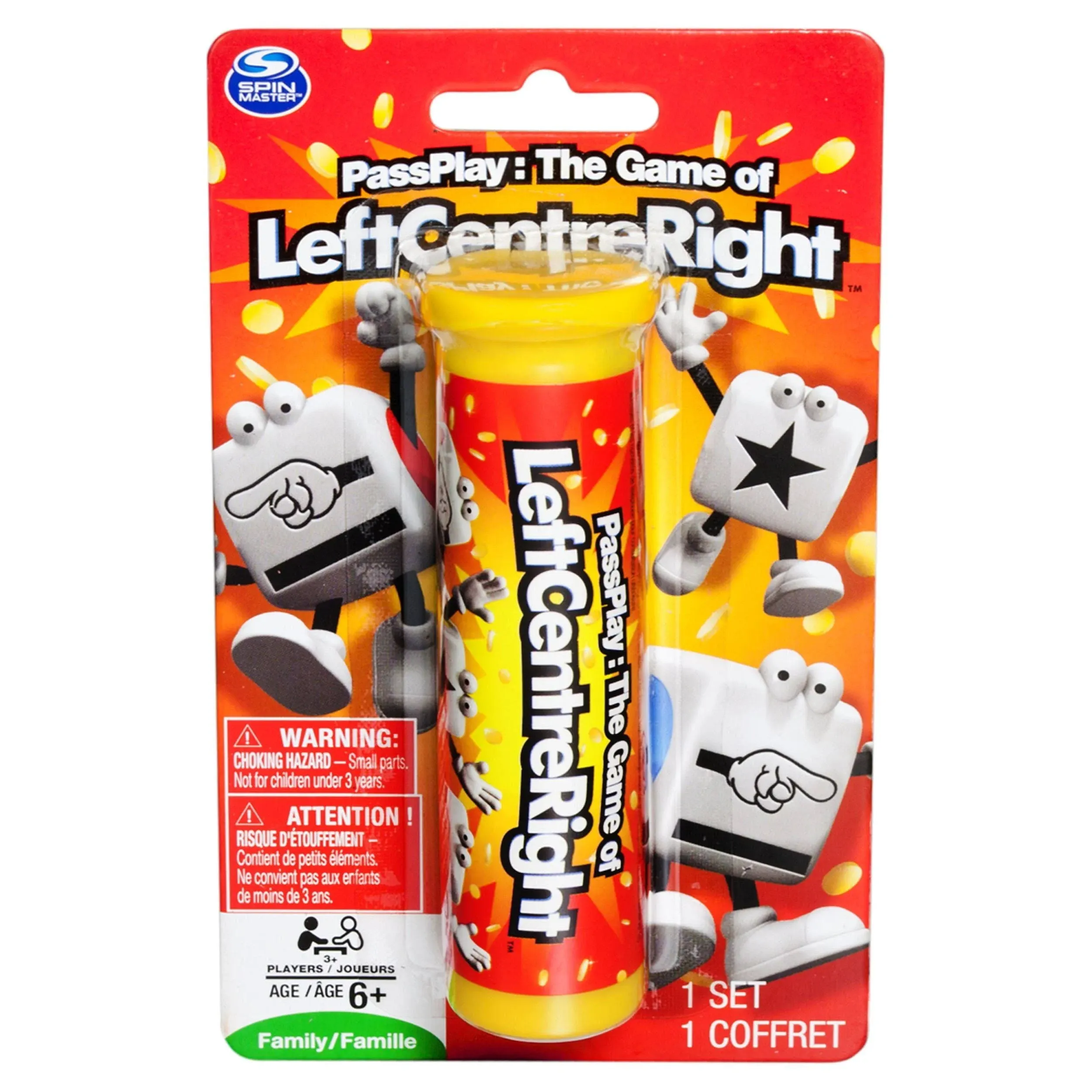 Left Center Right Dice Game - Styles Vary Tube/Tin