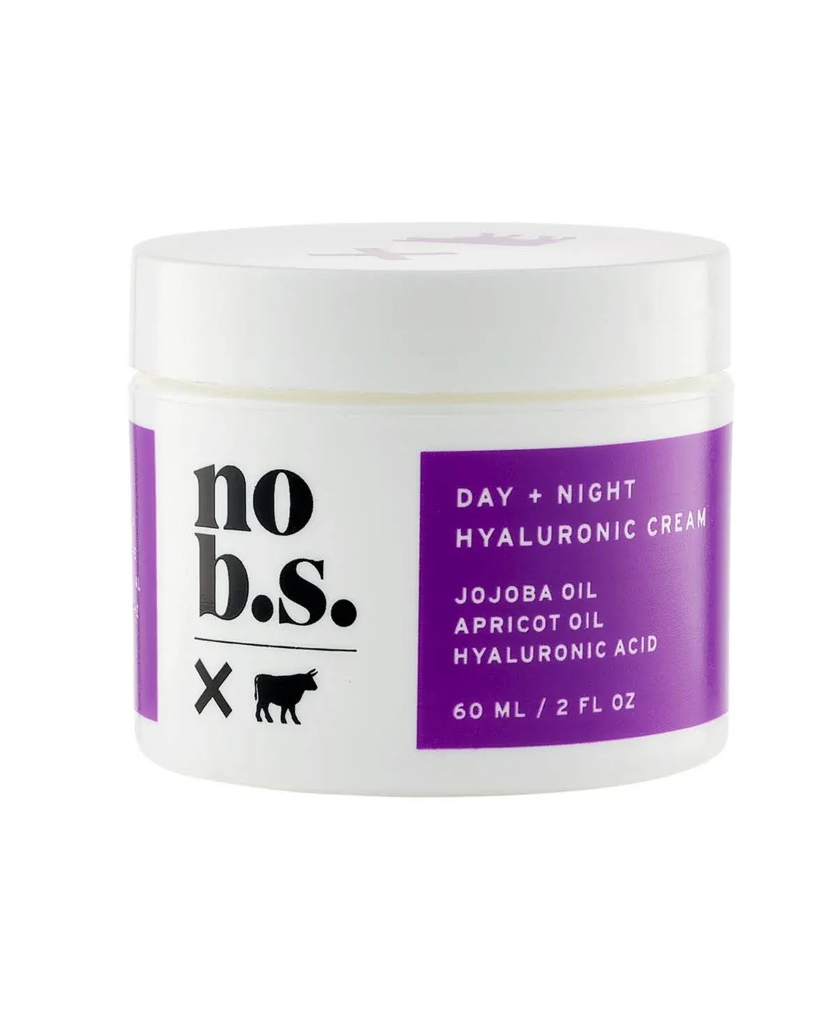 No B.S. Day + Night Hyaluronic  Cream Facial Lightweight Moisturizer 2 Oz