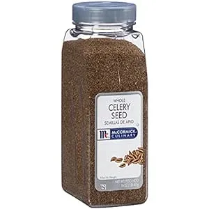 McCormick Culinary Whole Celery Seed 16 oz One 16 Ounce Container of Celery Seeds for Cooking