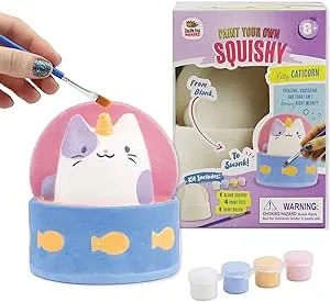 DOODLE HOG Caticorn Squishy Painting Kit - Squishy Toys for Kids, Squishies for Kids - Slow Rise Squishy Animals - Ideal Arts and Crafts, Gifts for 8-12, Girls & Boys, Easter Basket Stuffers