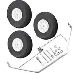 HobbyPark 1 Set Aluminum Main Landing Gear Wheel Kit RC Airplane Cessna 182 Parts Replacement 40 Size ARF PNP