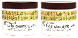 2 Pack Trader Joe's Spa Natural Facial Cleansing Pads with Tea Tree Oil