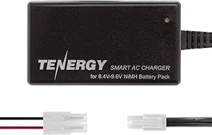 Tenergy Smart Charger for 8.4V-9.6V NiMH Battery Packs, NiMH Battery Charger for Airsoft Guns, RC Cars, RC Airplanes with Mini Tamiya/Standard Tamiya Connector