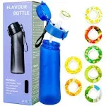 Air Water Bottle with 7 Flavor Pods, 650ML Air Drinking Water Bottle Starter Set with Flavour Capsules,0% Sugar Water Cup Suitable for Outdoor Sport (Green)