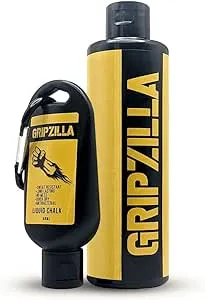 Gripzilla Liquid Chalk Combo Kit Powder (250+50 ML) for Weight Lifting, Gym, Rock Climbing, Pole Grip, Gymnastics, Sports, and Workout Chalk-