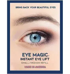 Eye Magic Premium Instant Eye Lift (S/M Refill) Lifts and Defines Droopy, Sagging or Hooded Eyes for A More Youthful Look - Safe for Daily Use and Made in America