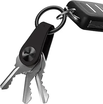 KeySmart Mini - Minimalist Compact Key Holder - Small Key Organizer and Keychain, Attach Car Key Fob - Lightweight Key Ring - Securely Holds Keys - Fa