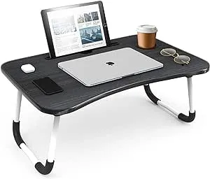 Nestl Portable Laptop Bed Tray Table,Foldable Reading Desk for Floor or Bed