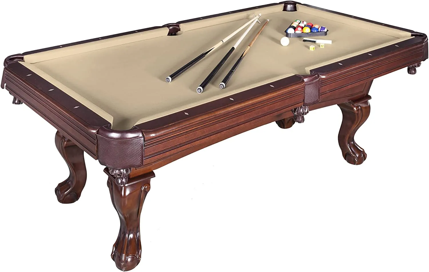 Hathaway Augusta 8-ft Non-Slate Pool Table - Walnut Finish