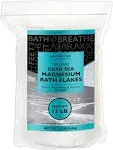 Aromasong Magnesium Flakes from The Dead Sea, 12 LB Resealable Pack - Muscle Relaxing Magnesium Chloride Bath Salts Soak for Headaches, Stress & Leg Discomfort.