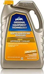 PEAK OET Extended Life Gold Concentrate Antifreeze/Coolant for North American Vehicles, 1 Gal.