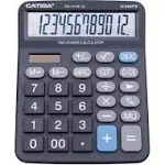 Adesso CD-2776B Premium Commercial 12 Digits Basic Calculator (Black)