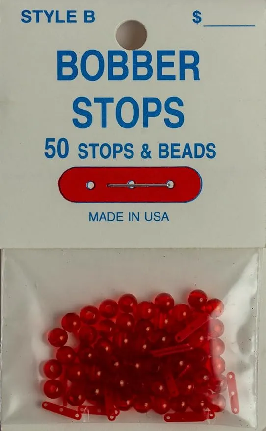 JS Bobber Stops and Beads - Three Hole - 50 Per Pack - Stops & Beads