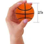 12Pcs Mini Basketball Stress Sport Balls for Kids Goodie Toy Party Decoration