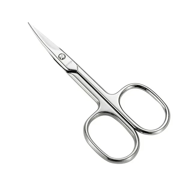 LIVINGO Curved Blade Nail Scissors Manicure Cuticle Pedicure for Adult Grooming 3.5"