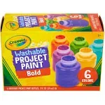 Crayola Washable Project Paint, Bold, 6 Colors